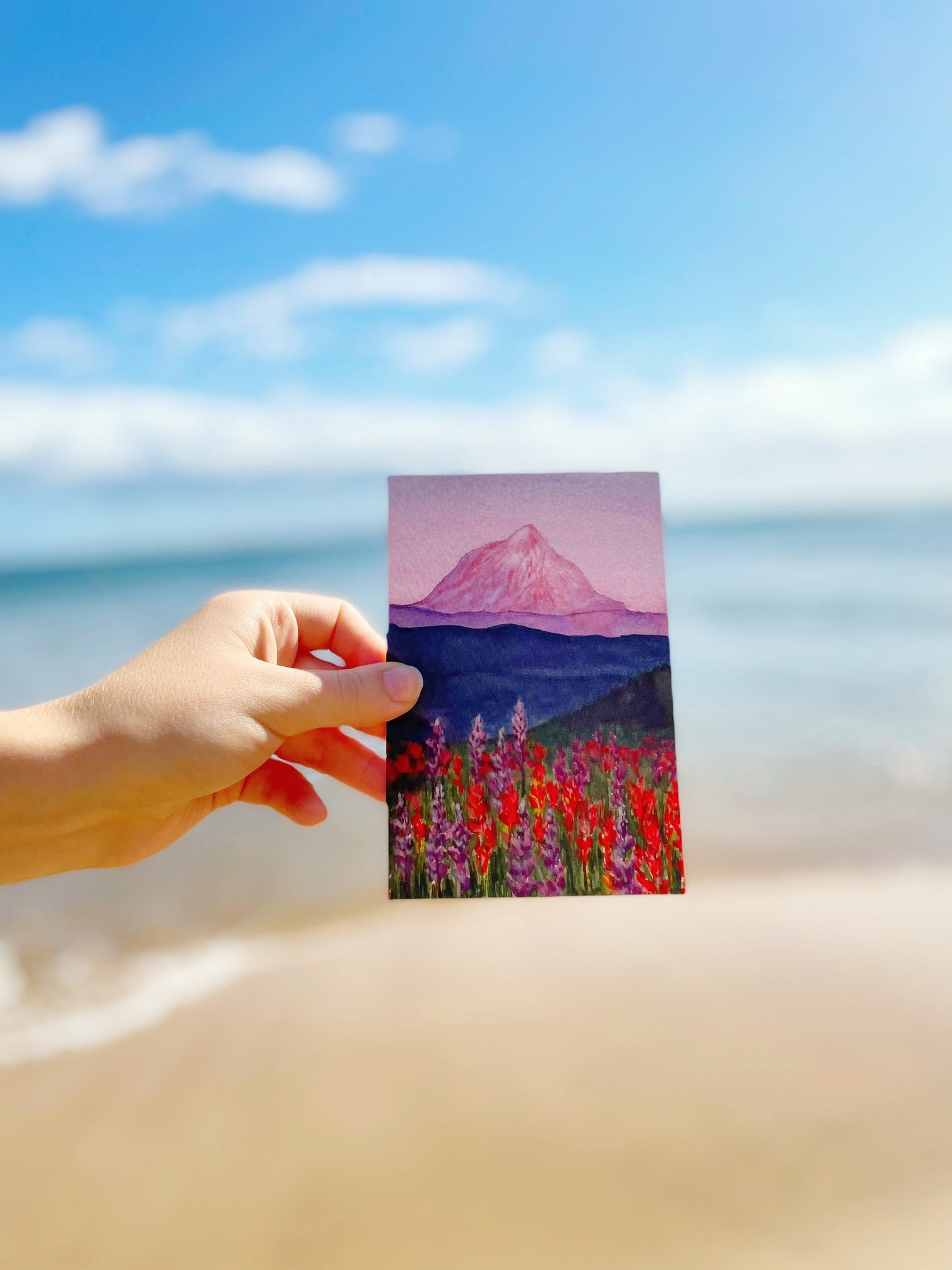 Mountain Meadow Watercolor Print