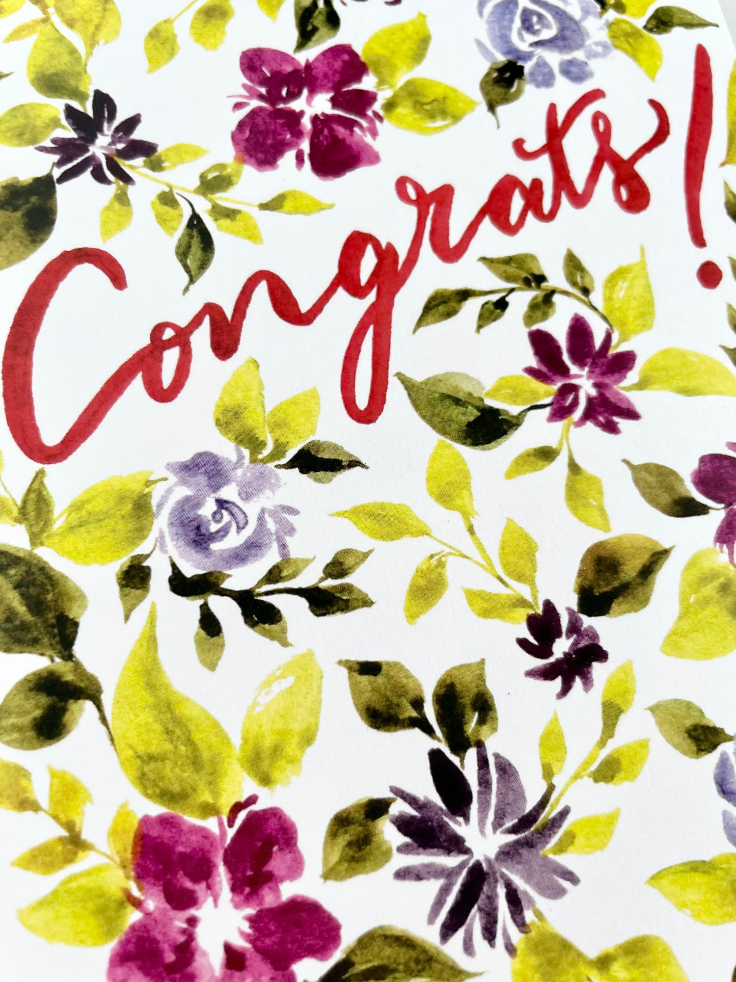 Congrats Floral Card