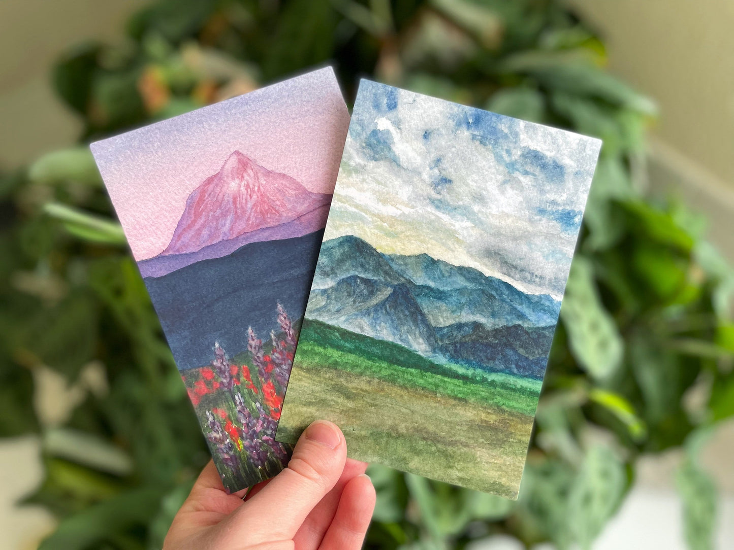 Idaho Mountain Watercolor Print