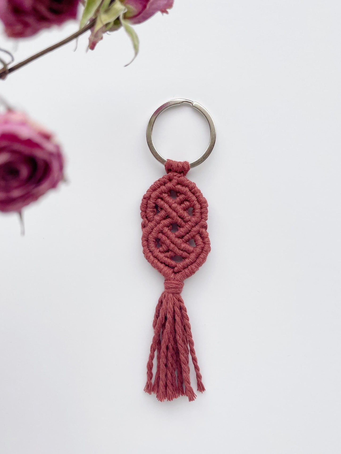 Celtic Knot Macrame Keychain