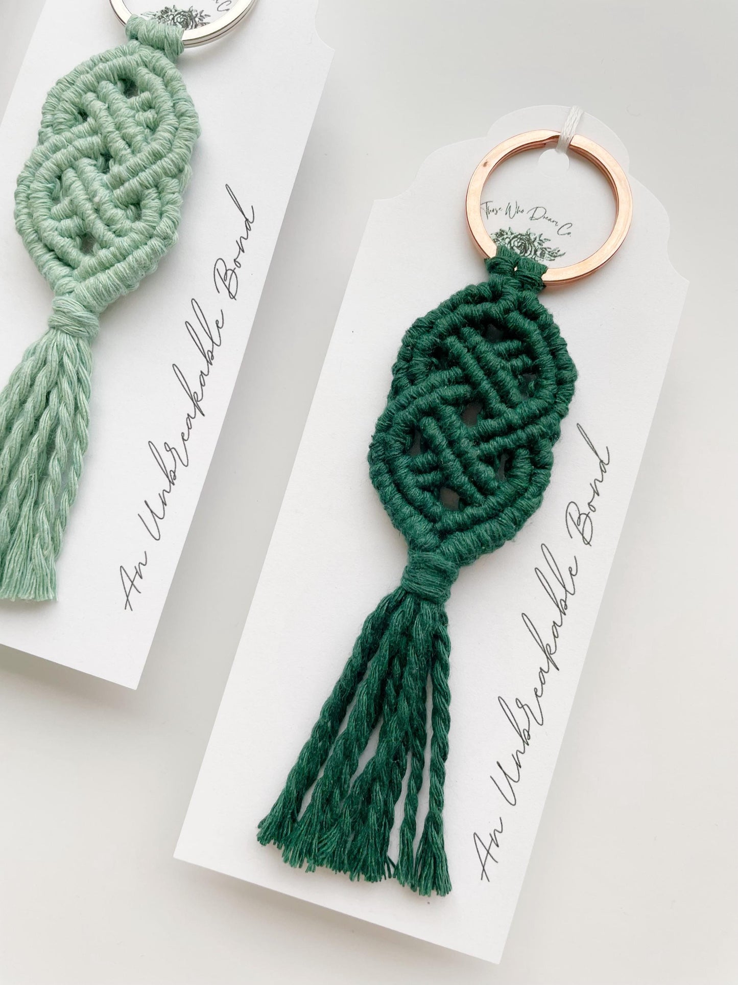 Celtic Knot Macrame Keychain