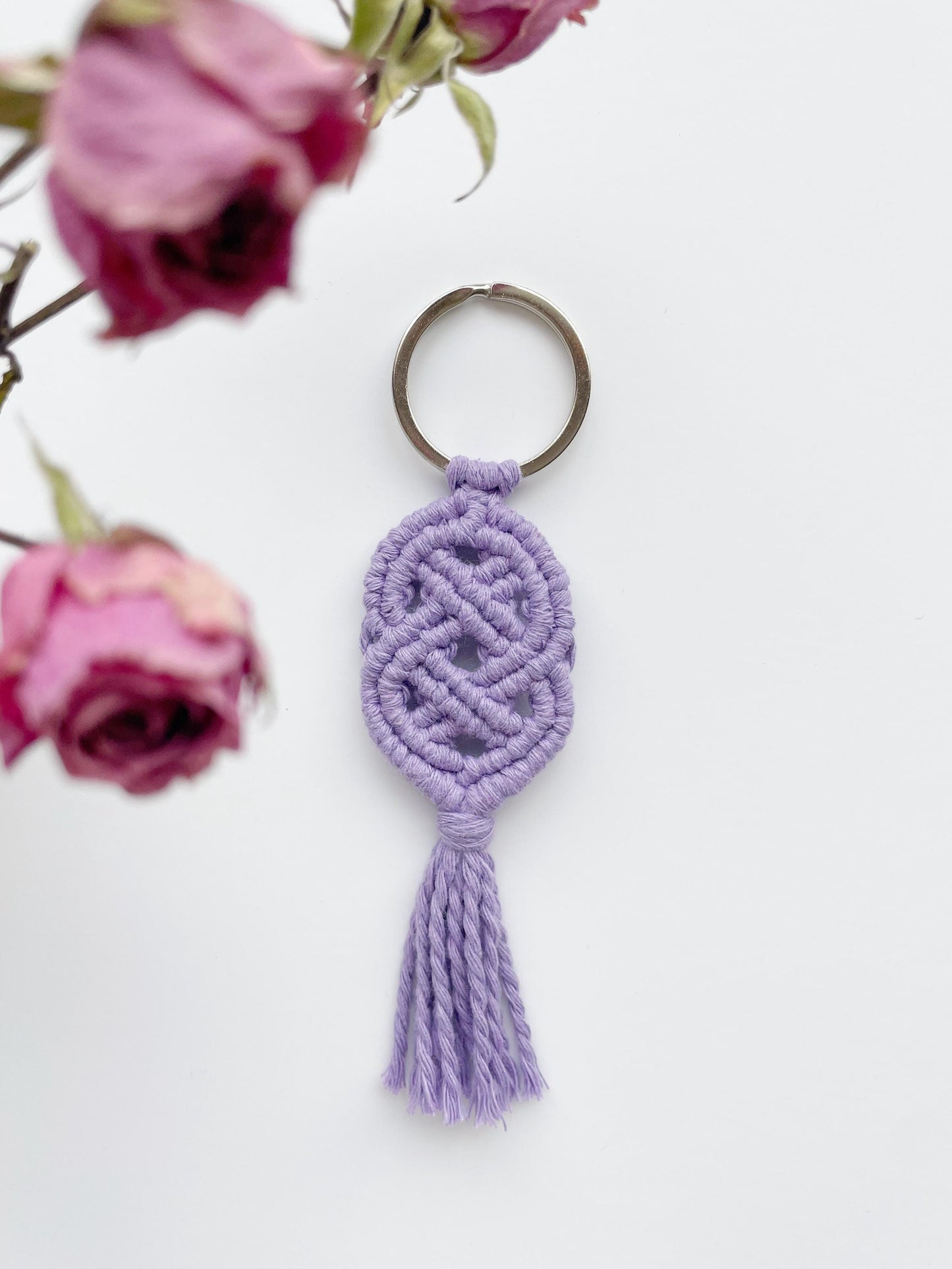 Celtic Knot Macrame Keychain