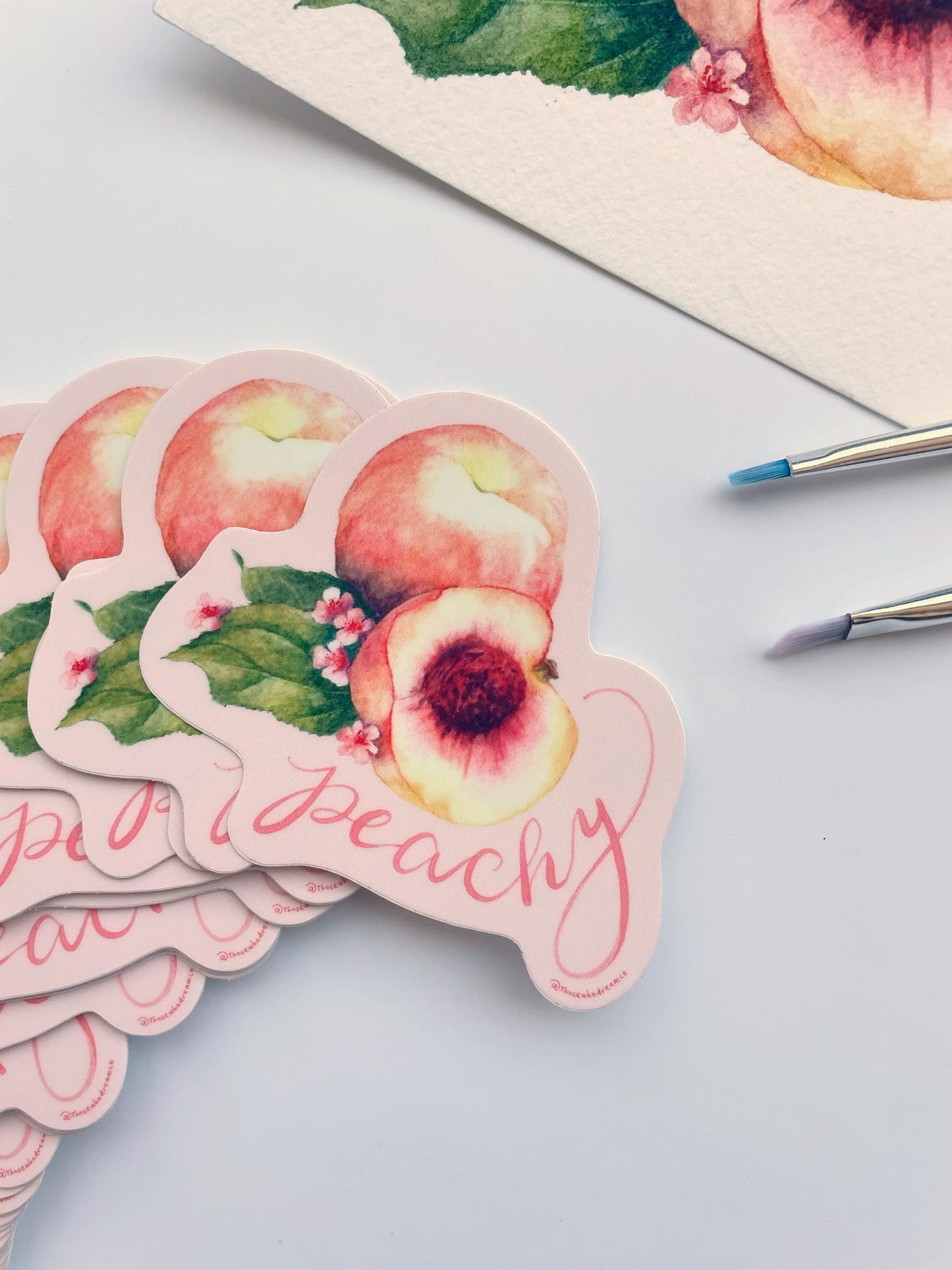 Peachy Sticker