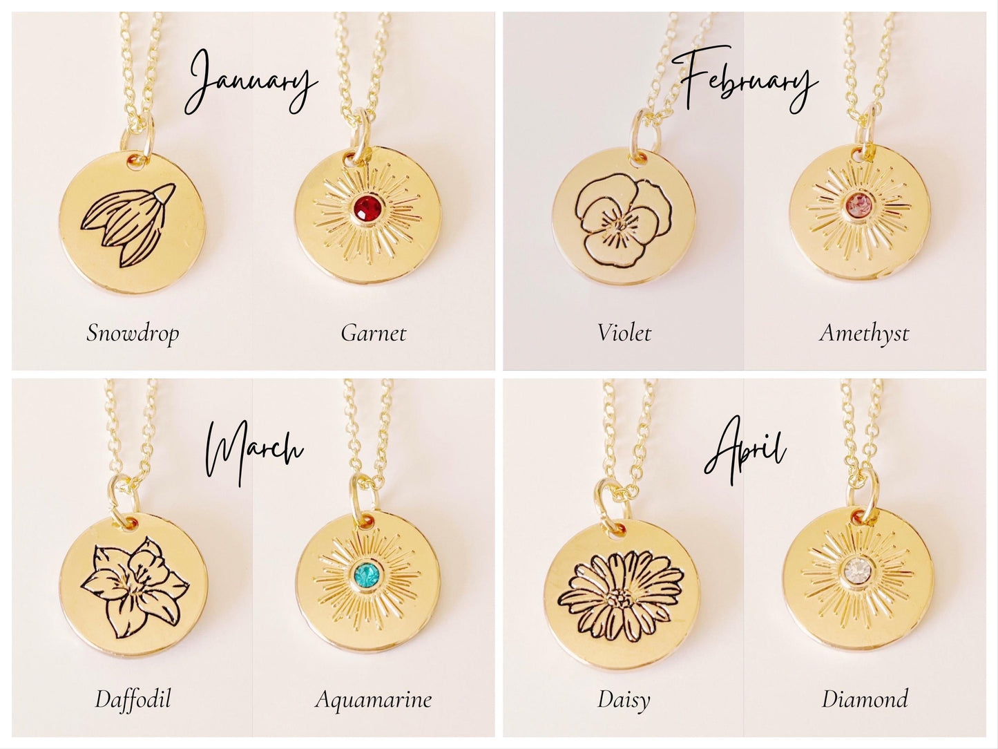 Birth Month Necklace