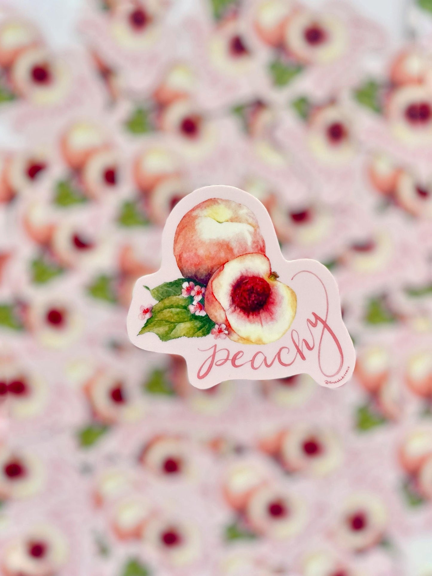 Peachy Sticker