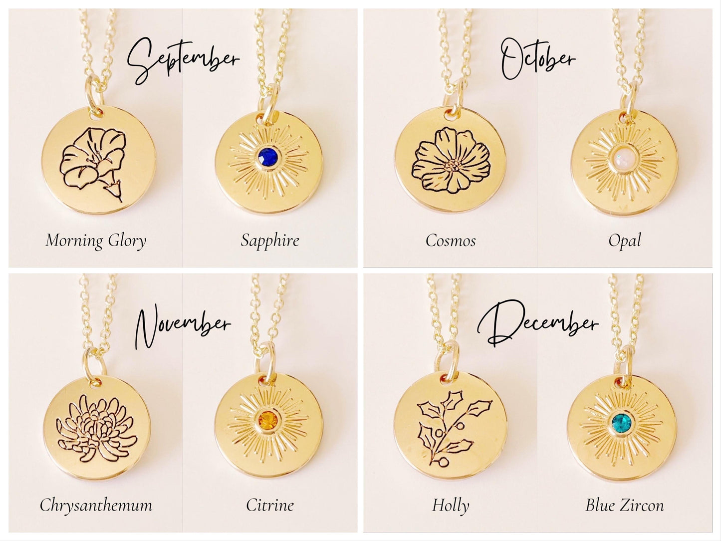 Birth Month Necklace
