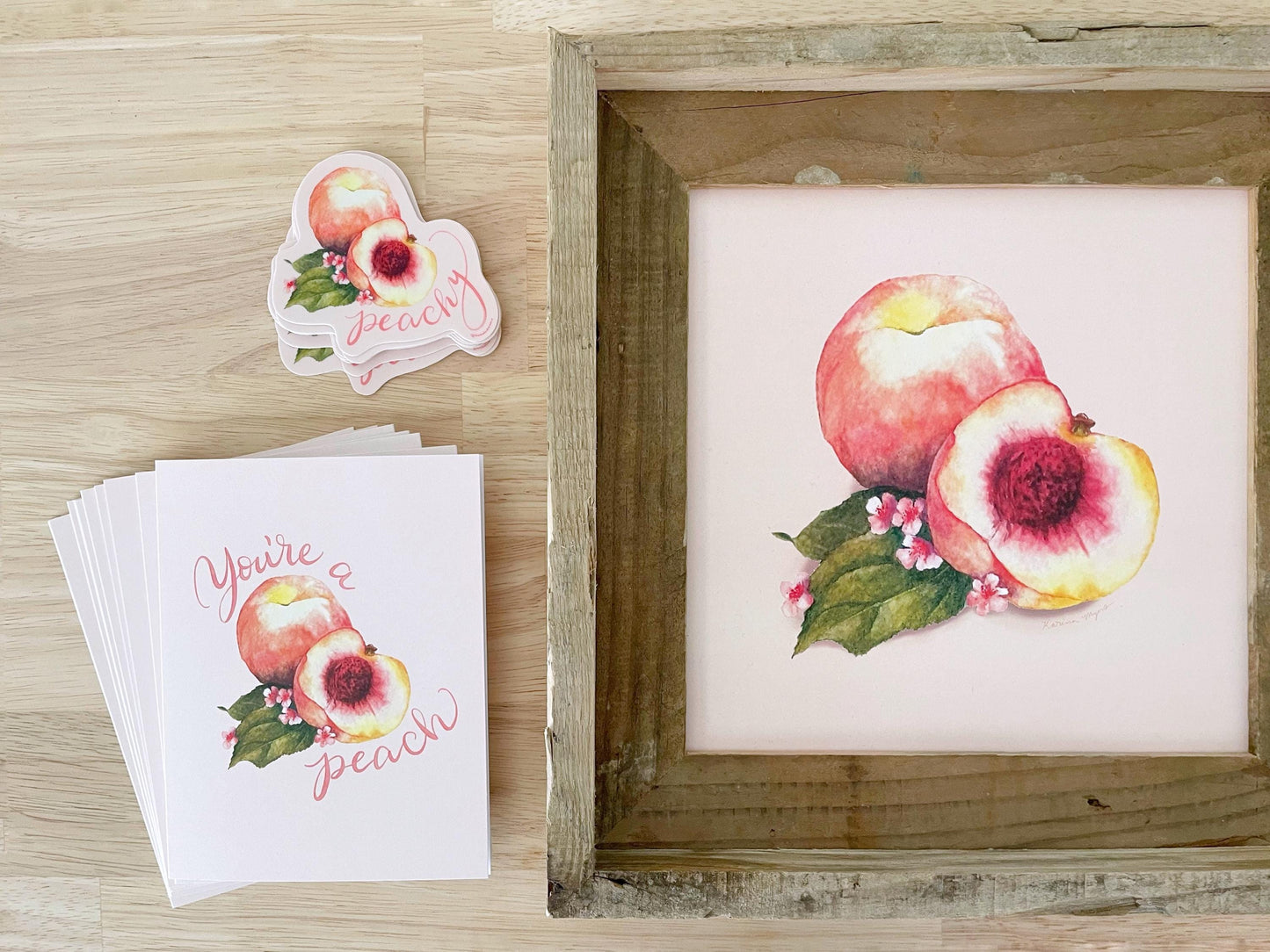 Peachy Sticker