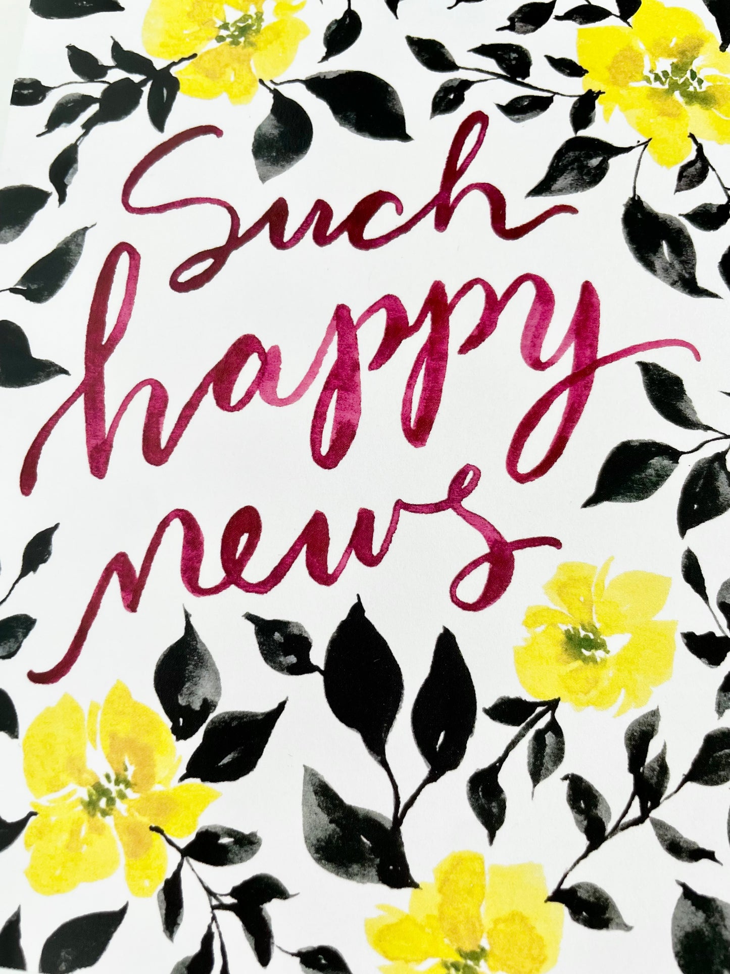 Such Happy News Floral Card