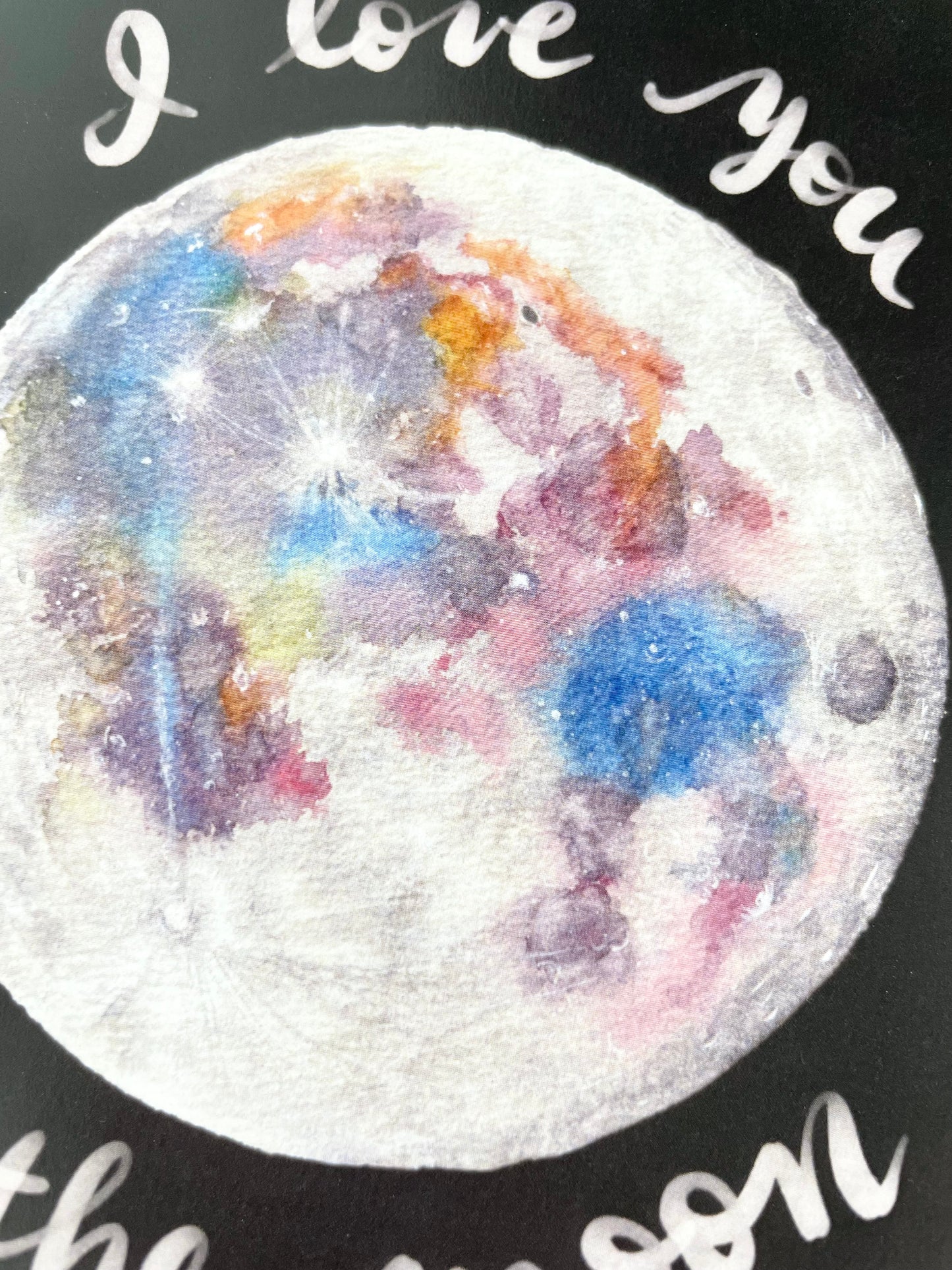 I Love You To The Moon Card