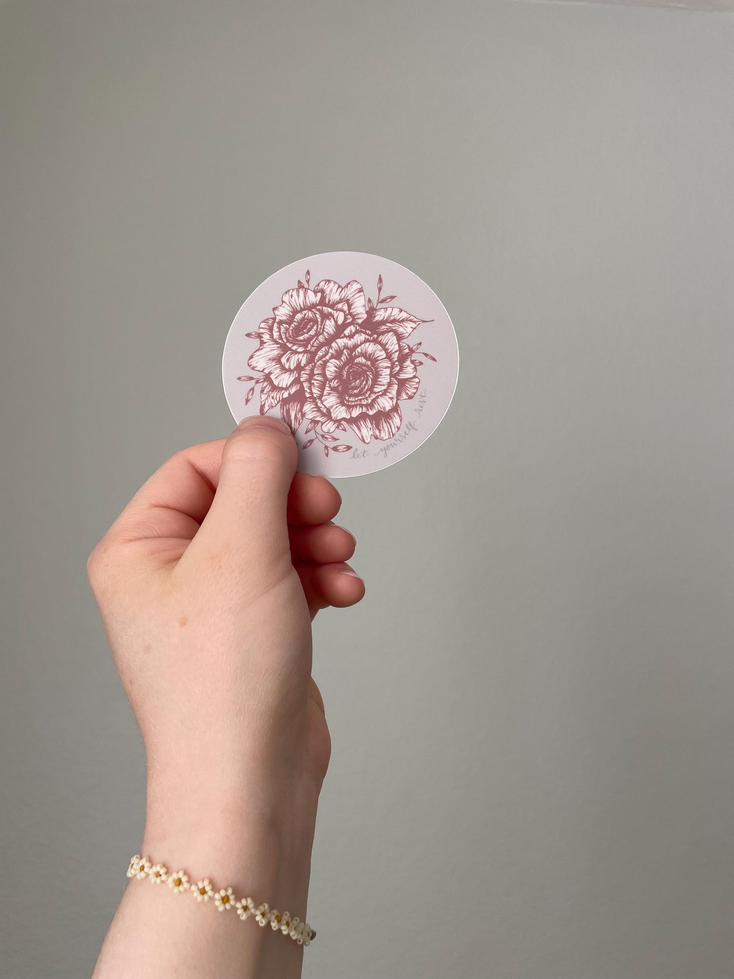 Let Yourself Rest Die Cut Sticker