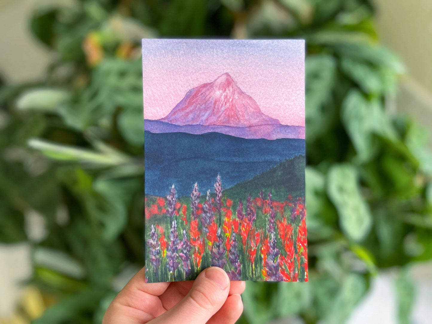 Mountain Meadow Watercolor Print