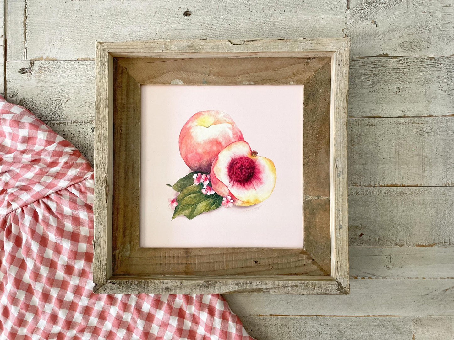 Peach Watercolor Art Print