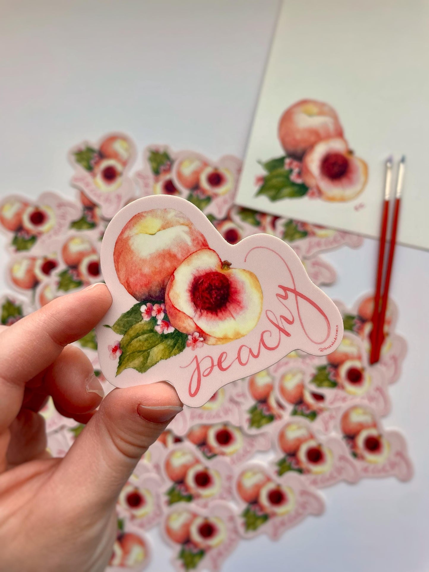 Peachy Sticker