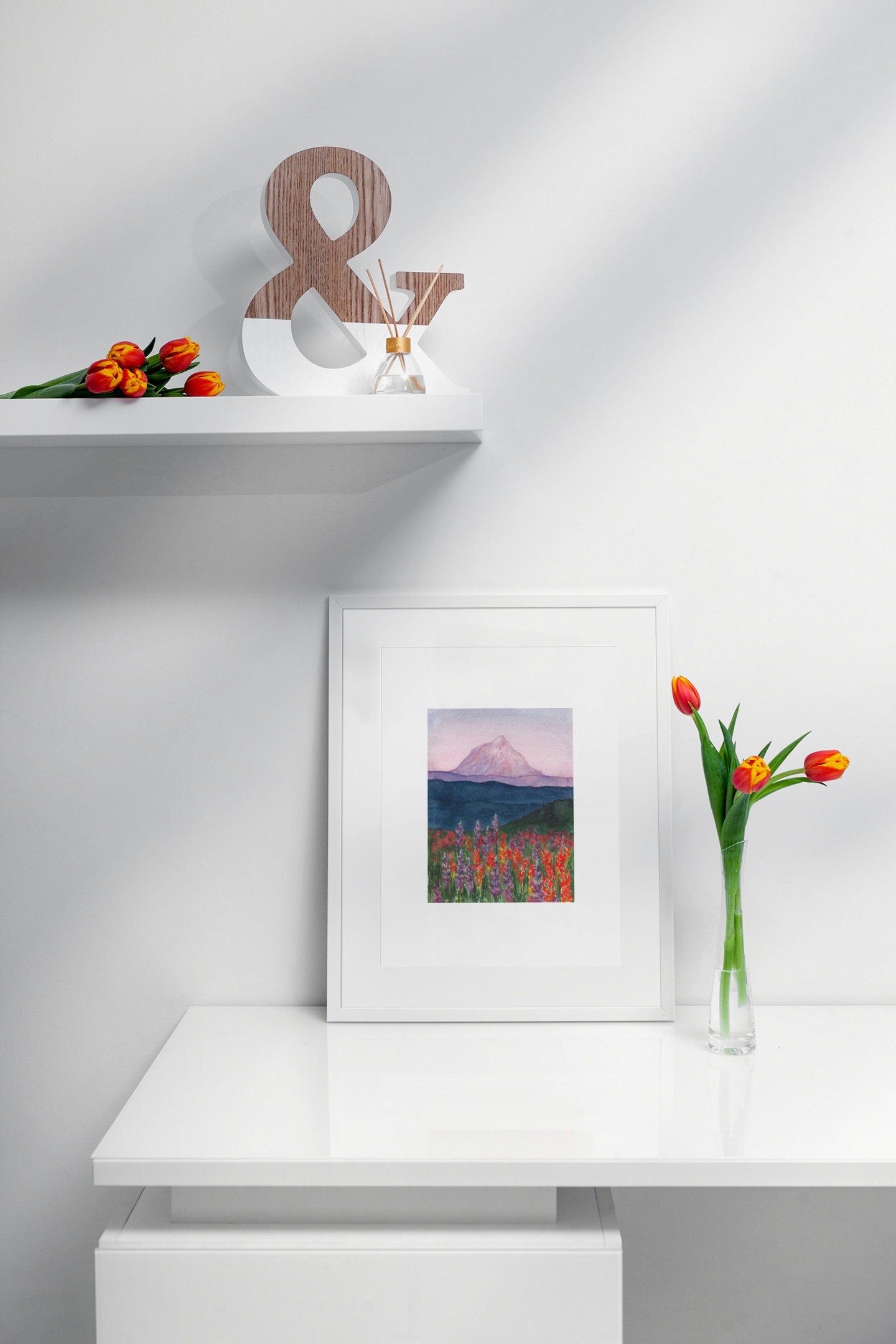 Mountain Meadow Watercolor Print